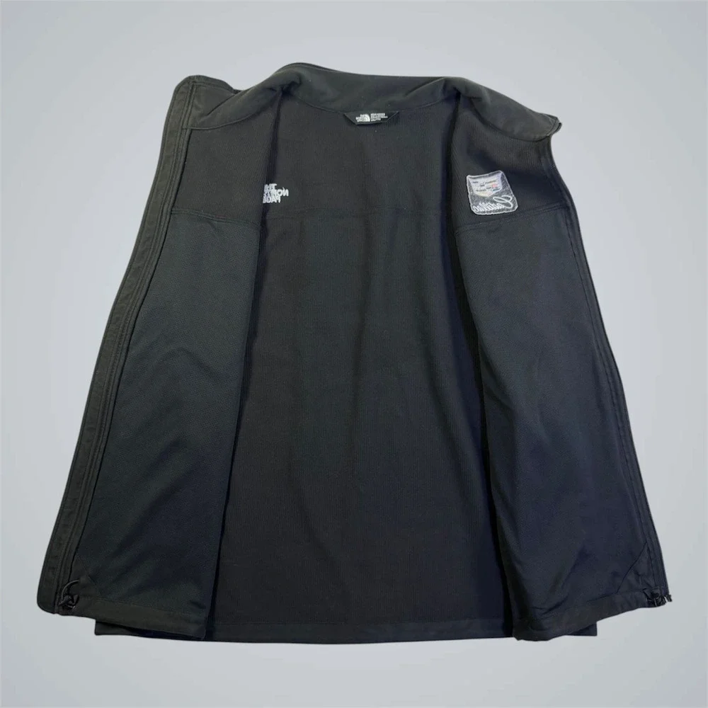The North Face Mens Cadillac Softshell Vest Black Full Zip Jacket 2XL NF0A3LGZ